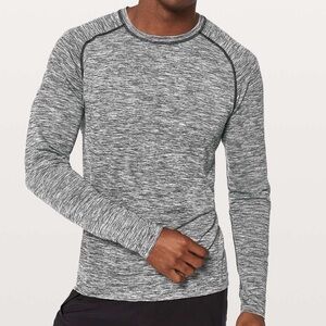 Lululemon Men's Gray Long Sleeve Shirt
